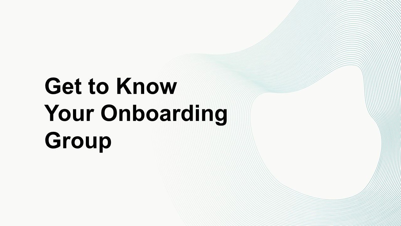Get to Know Your Onboarding Group Presentation Template