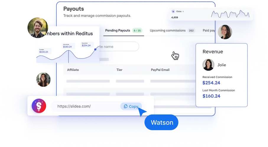 Slidea Affiliate Dashboard
