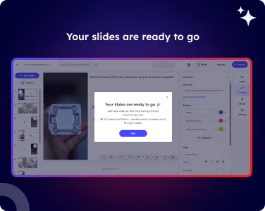 AI auto-generating interactive meeting polls