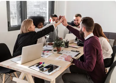 All-hands meeting interaction features