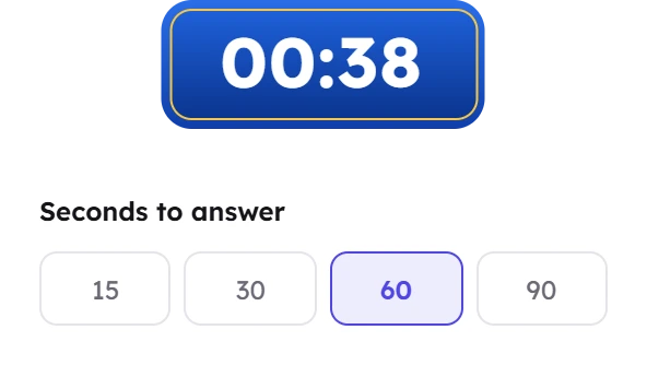 You set the timer