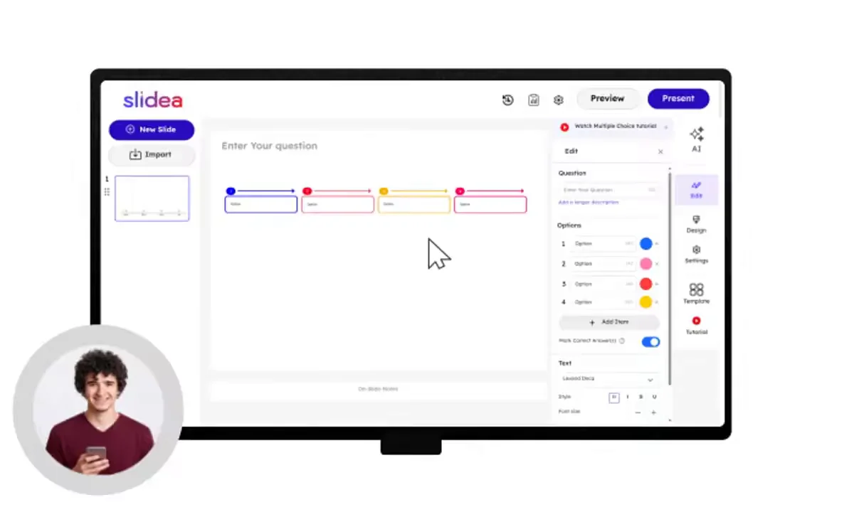 Live quiz demo preview