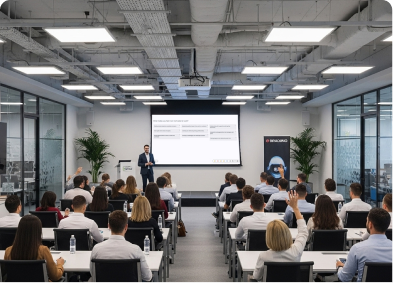 All-hands meeting interaction features