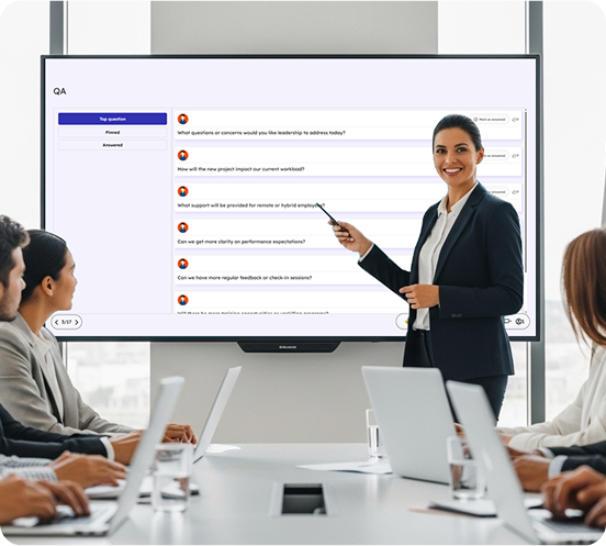 Classroom with interactive board
