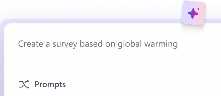 Create survey with AI