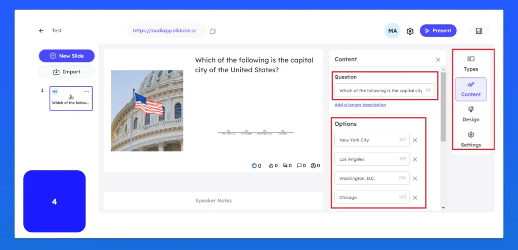 Steps to Create free Interactive Presentations Enter the Content
