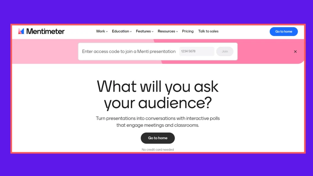Mentimeter - games like kahoot