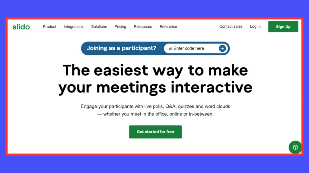 Slido - games like kahoot