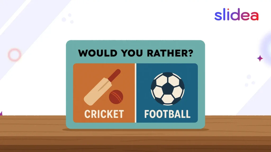 Slidea: Energize Meetings with 'Would You Rather' Fun