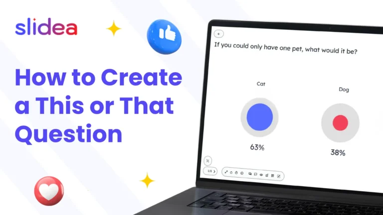How to Create a This or That Question in Slidea