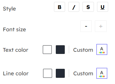 Formatting the style for the text in a Guess the number question