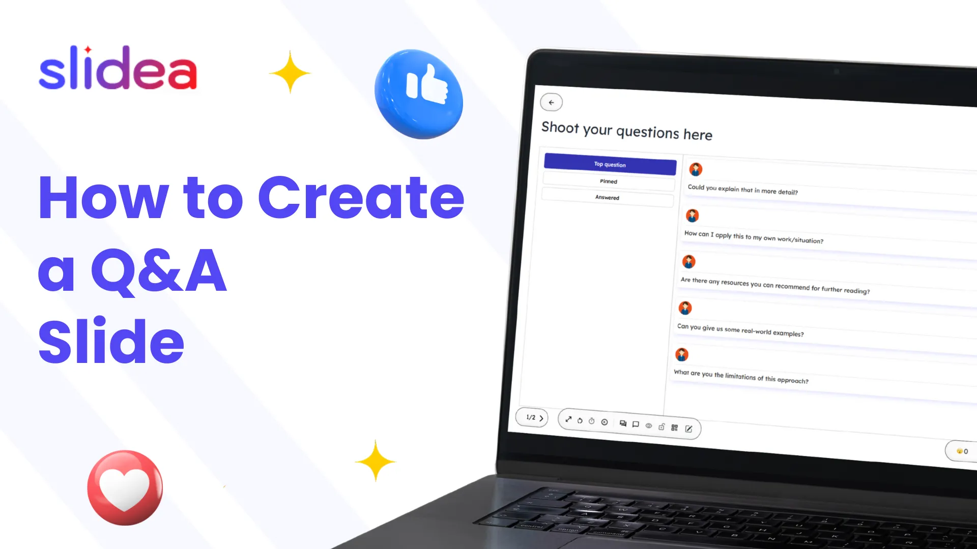 How to create a Q&A slide in Slidea