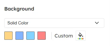 Adding background in multimedia