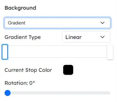 Adding gradient background in multimedia