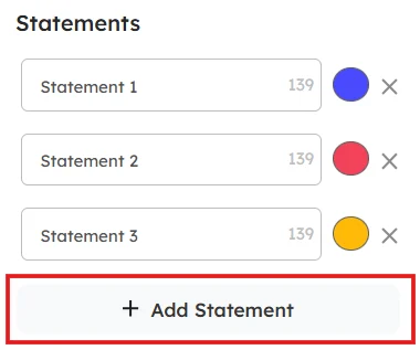 Adding statements in the scales question