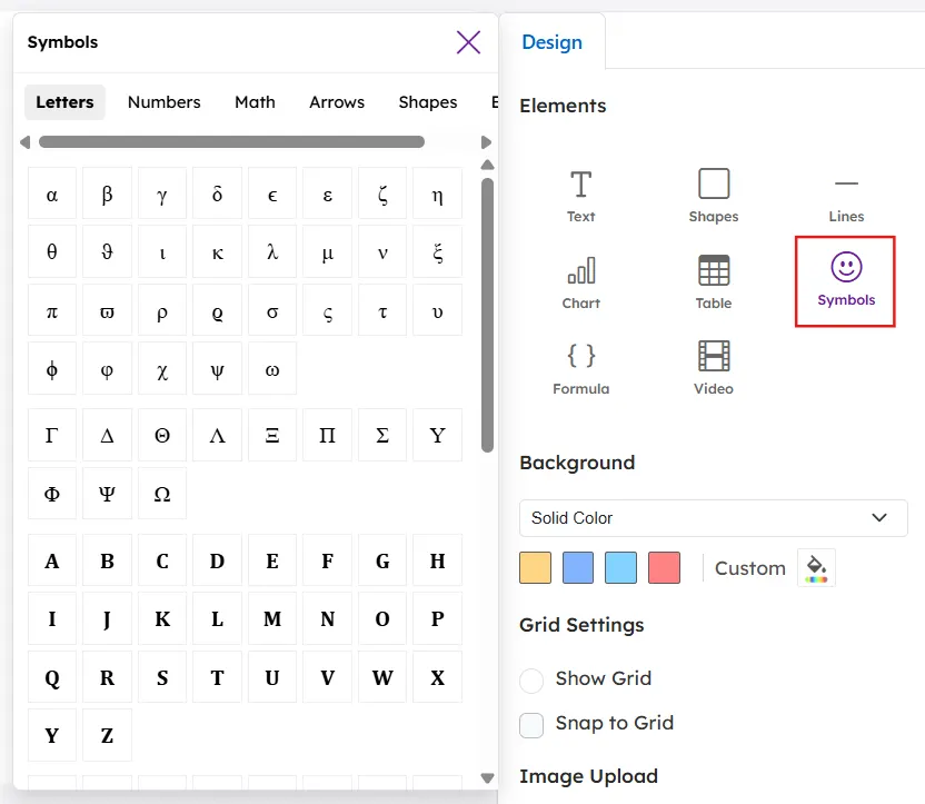 Adding symbols in multimedia