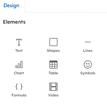 Elements in multimedia