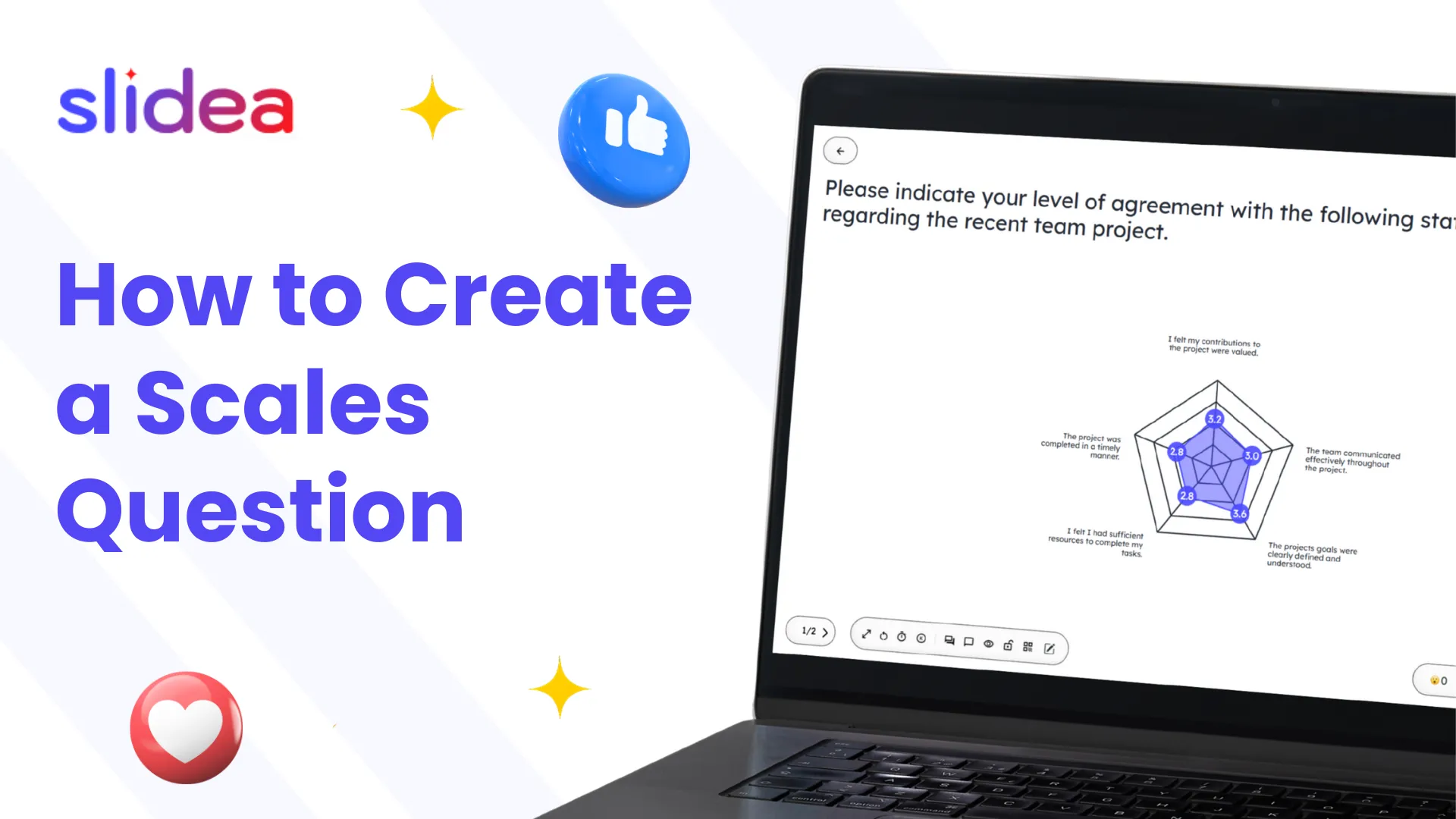 How to Create a Scales Question in Slidea