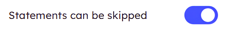 Skipping a statement in the scales question