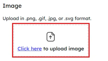 Uploading image to a open ended slide.
