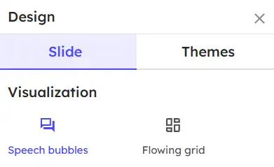 visualization types for open ended slide
