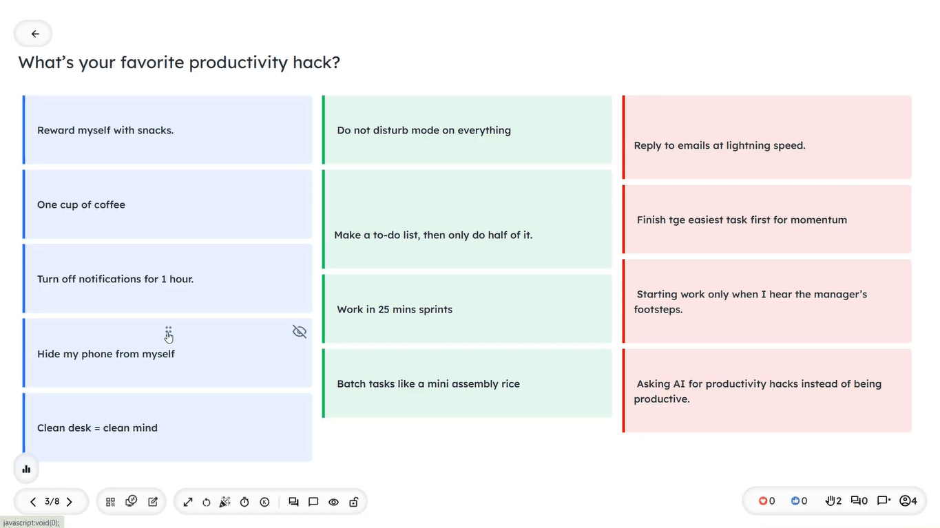 Quiz session – presenter 2