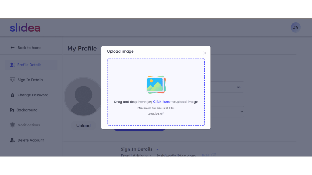 Upload Your Profile Picture