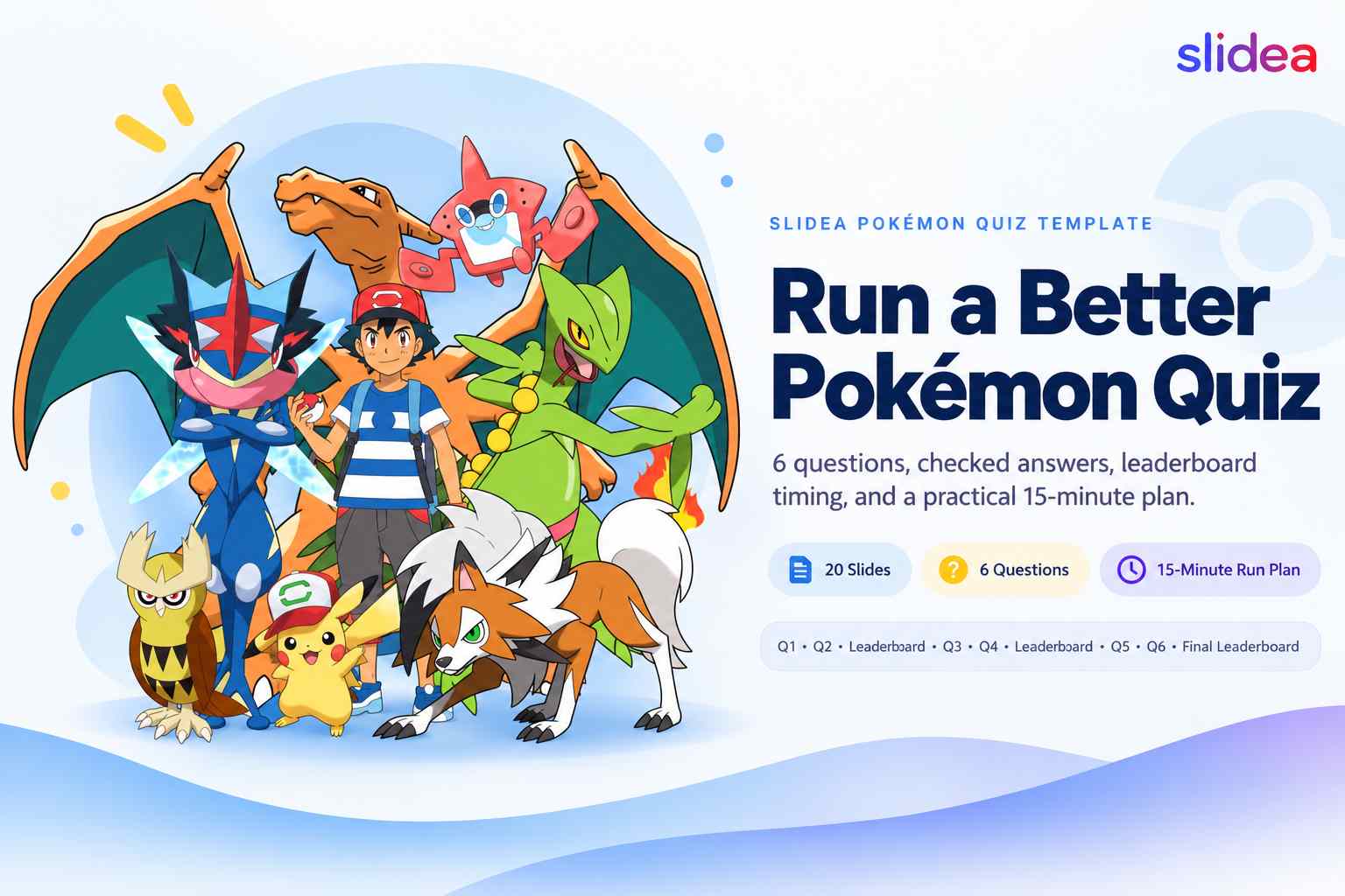 How to Use a Pokémon Quiz Template: 6 Questions, Checked Answers, and a 15-Minute Run Plan