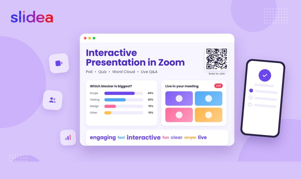 Slidea + Zoom: How to Run Interactive Presentations in Zoom Meetings
